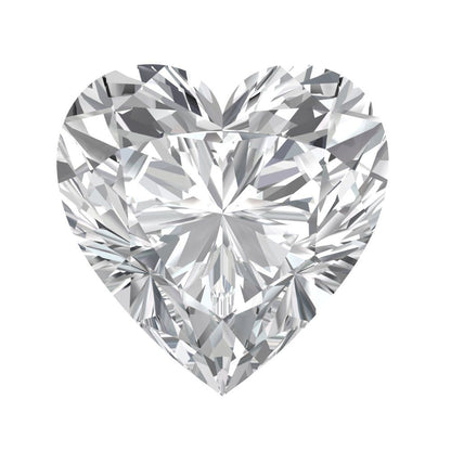 0.5 to 2 ct Heart Cut VVS1 Synthetic Clear White sapphire April Birthstone