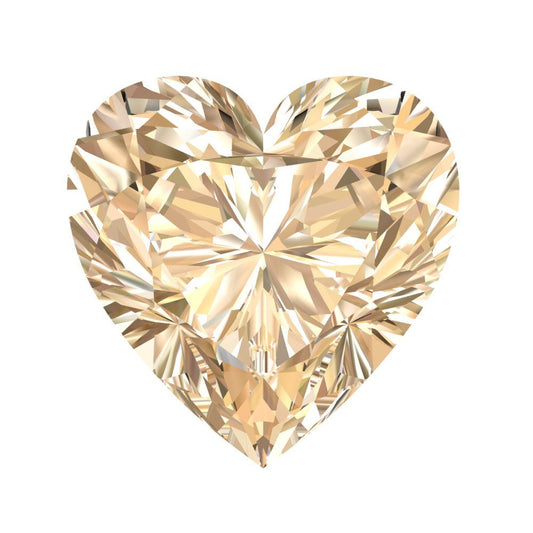 0.5 to 2 ct Heart Cut VVS1 Natural Brown Morganite November Birthstone