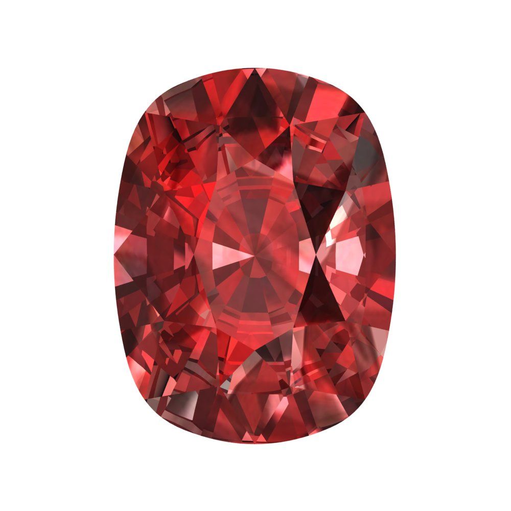 3 ct 9x7mm Long Cushion Cut Natural Red Garnet January Birthstone