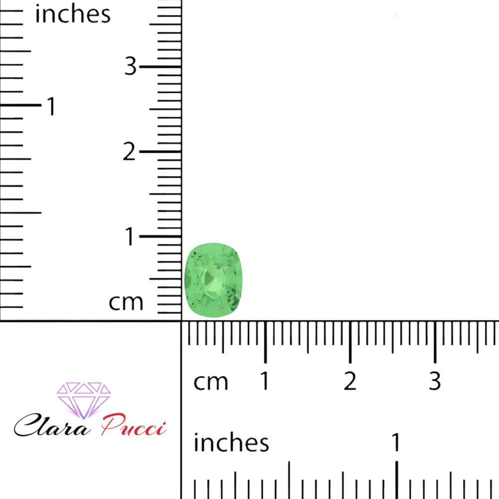 3 ct 9x7mm Long Cushion Cut Simulated Light Green August Birthstone