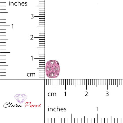 3 ct 9x7mm Long Cushion Cut Simulated Pink October Birthstone