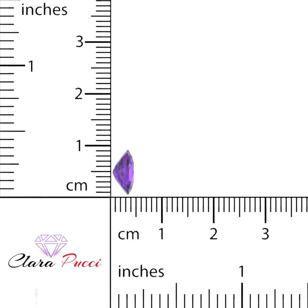 3 ct 9x7mm Long Cushion Cut Natural Purple Amethyst February Birthstone