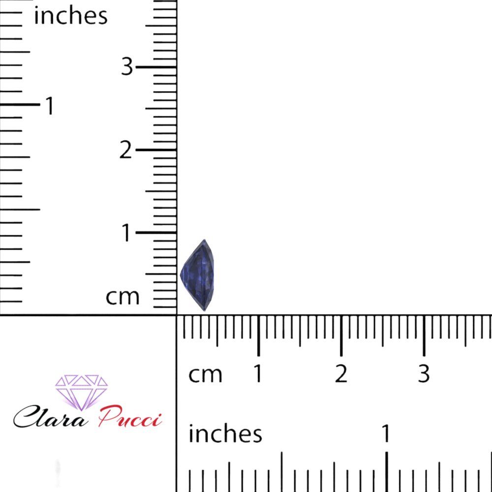 3 ct 9x7mm Long Cushion Cut Simulated Blue sapphire September Birthstone