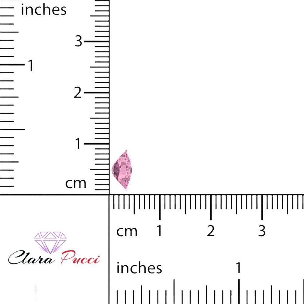 3 ct 9x7mm Long Cushion Cut Simulated Pink October Birthstone