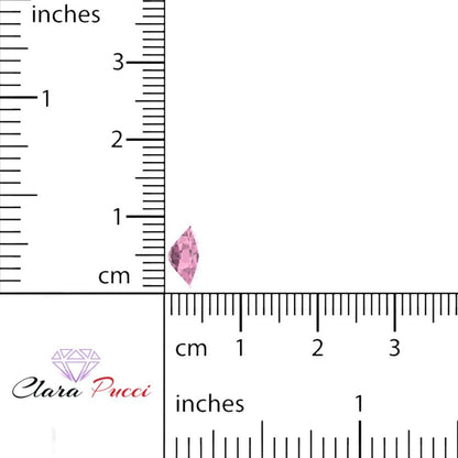 3 ct 9x7mm Long Cushion Cut Simulated Pink October Birthstone
