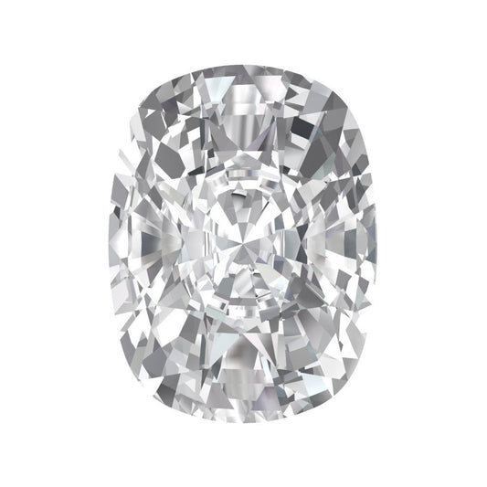 3 ct 9x7mm Long Cushion Cut Synthetic Clear Moissanite April Birthstone