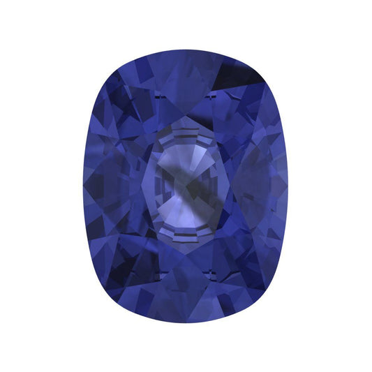 3 ct 9x7mm Long Cushion Cut Simulated Blue Tanzanite September Birthstone