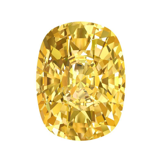 3 ct 9x7mm Long Cushion Cut Simulated Yellow November Birthstone