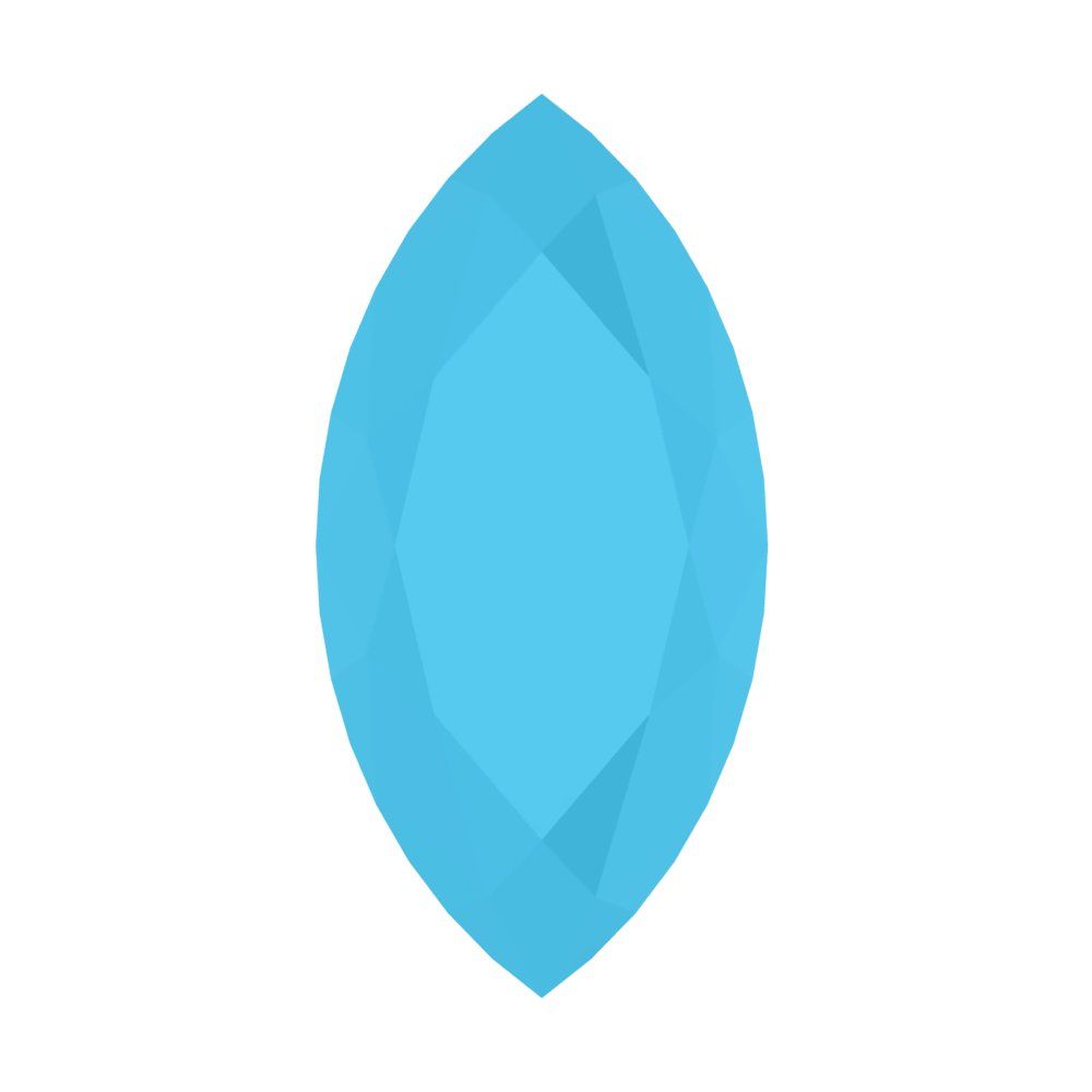 0.5 to 2.5 ct Marquise Cut Simulated Blue Turquoise December Birthstone