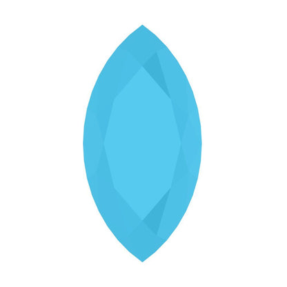 0.5 to 2.5 ct Marquise Cut Simulated Blue Turquoise December Birthstone