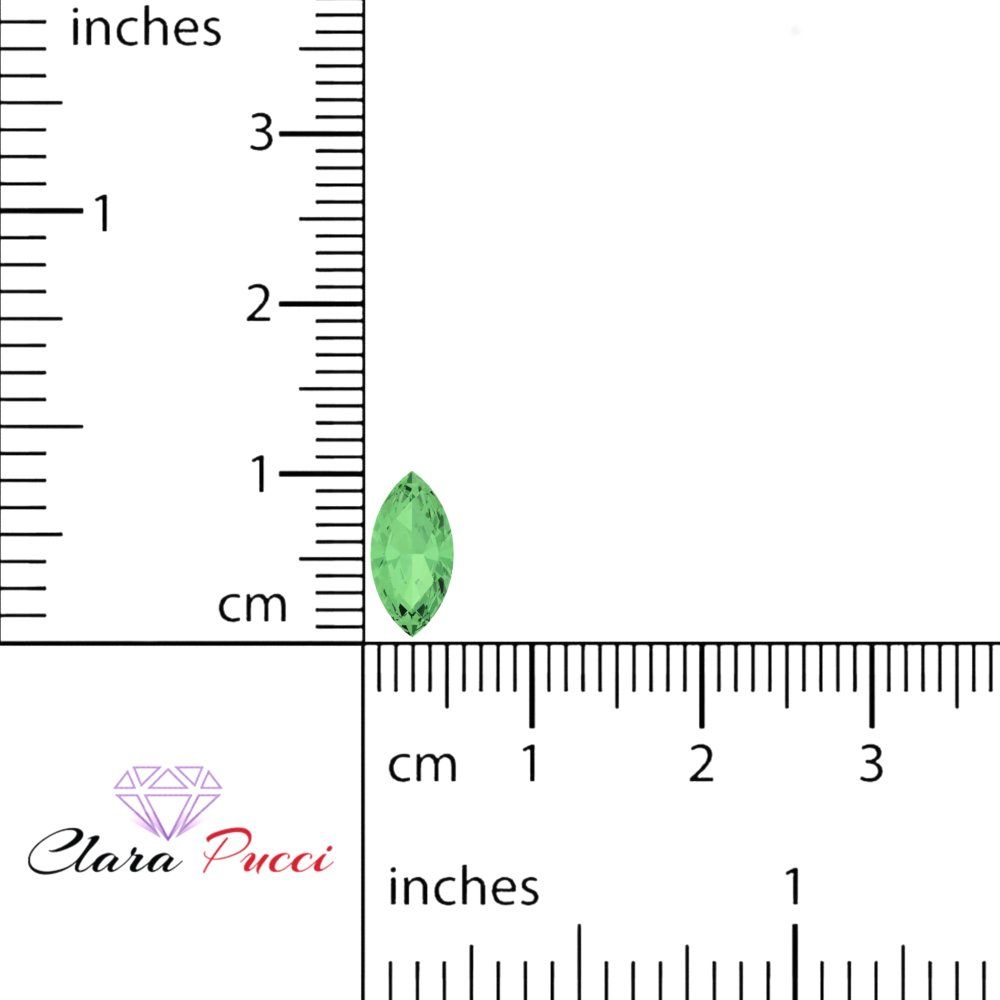 0.5 to 2.5 ct Marquise Cut Simulated Light Green August Birthstone