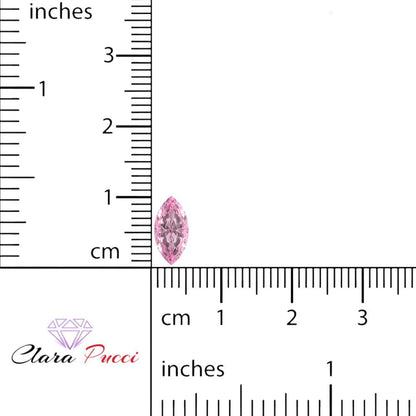 0.5 to 2.5 ct Marquise Cut Simulated Pink October Birthstone