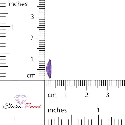 0.5 to 2.5 ct Marquise Cut Natural Purple Amethyst February Birthstone