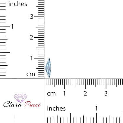 0.5 to 2.5 ct Marquise Cut Simulated Blue Aquamarine March Birthstone