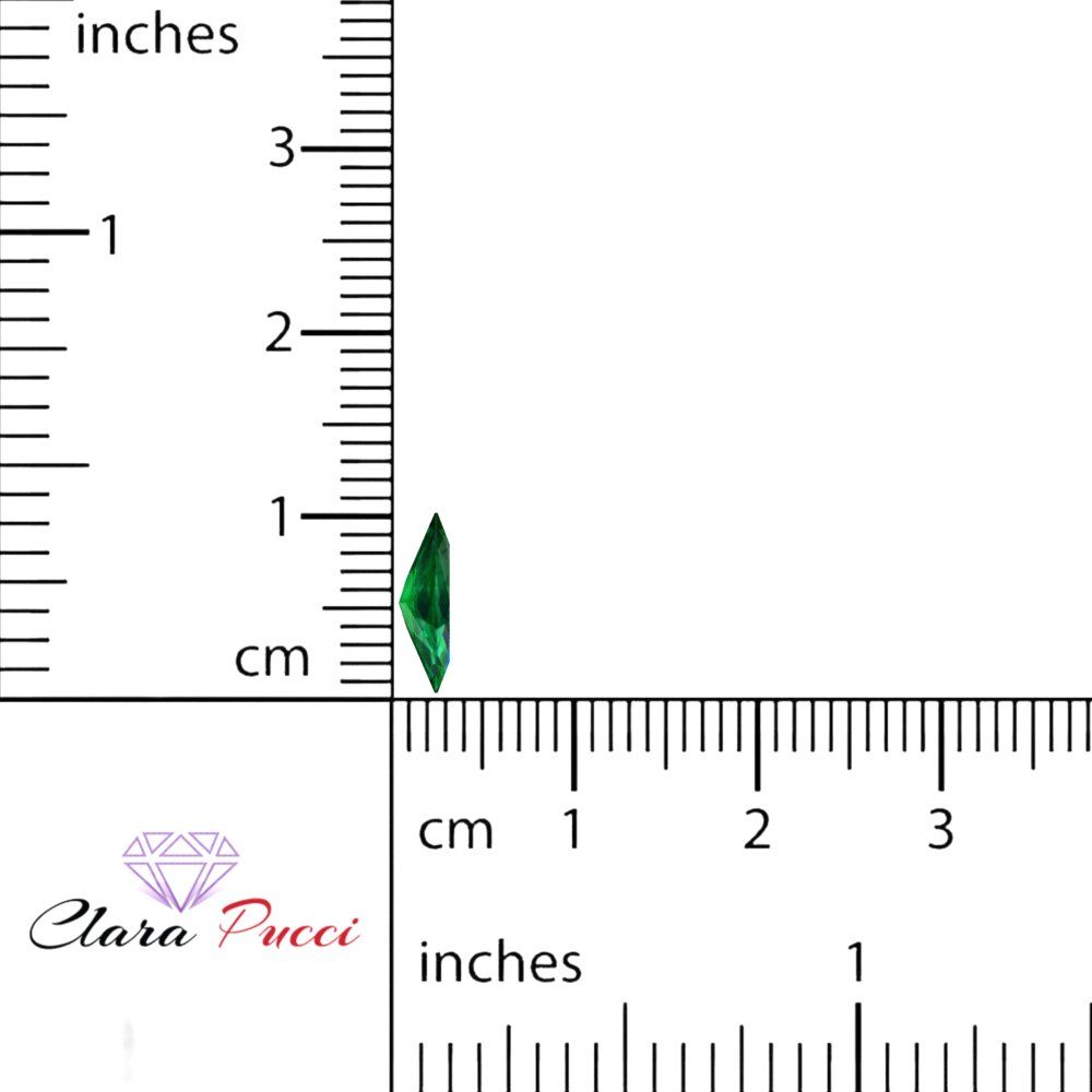 0.5 to 2.5 ct Marquise Cut Simulated Green Emerald May Birthstone