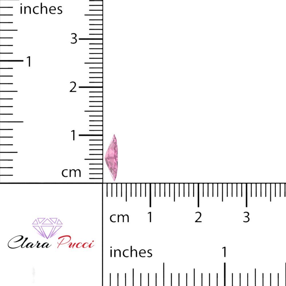 0.5 to 2.5 ct Marquise Cut Simulated Pink October Birthstone
