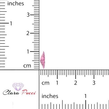 0.5 to 2.5 ct Marquise Cut Simulated Pink October Birthstone