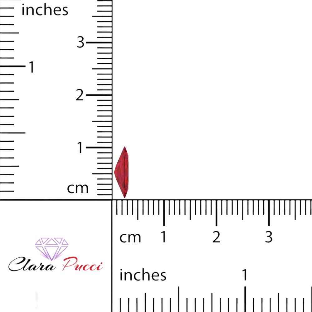 0.5 to 2.5 ct Marquise Cut Simulated Pink Ruby July Birthstone