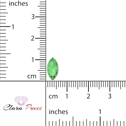 0.5 to 2.5 ct Marquise Cut Simulated Light Green August Birthstone