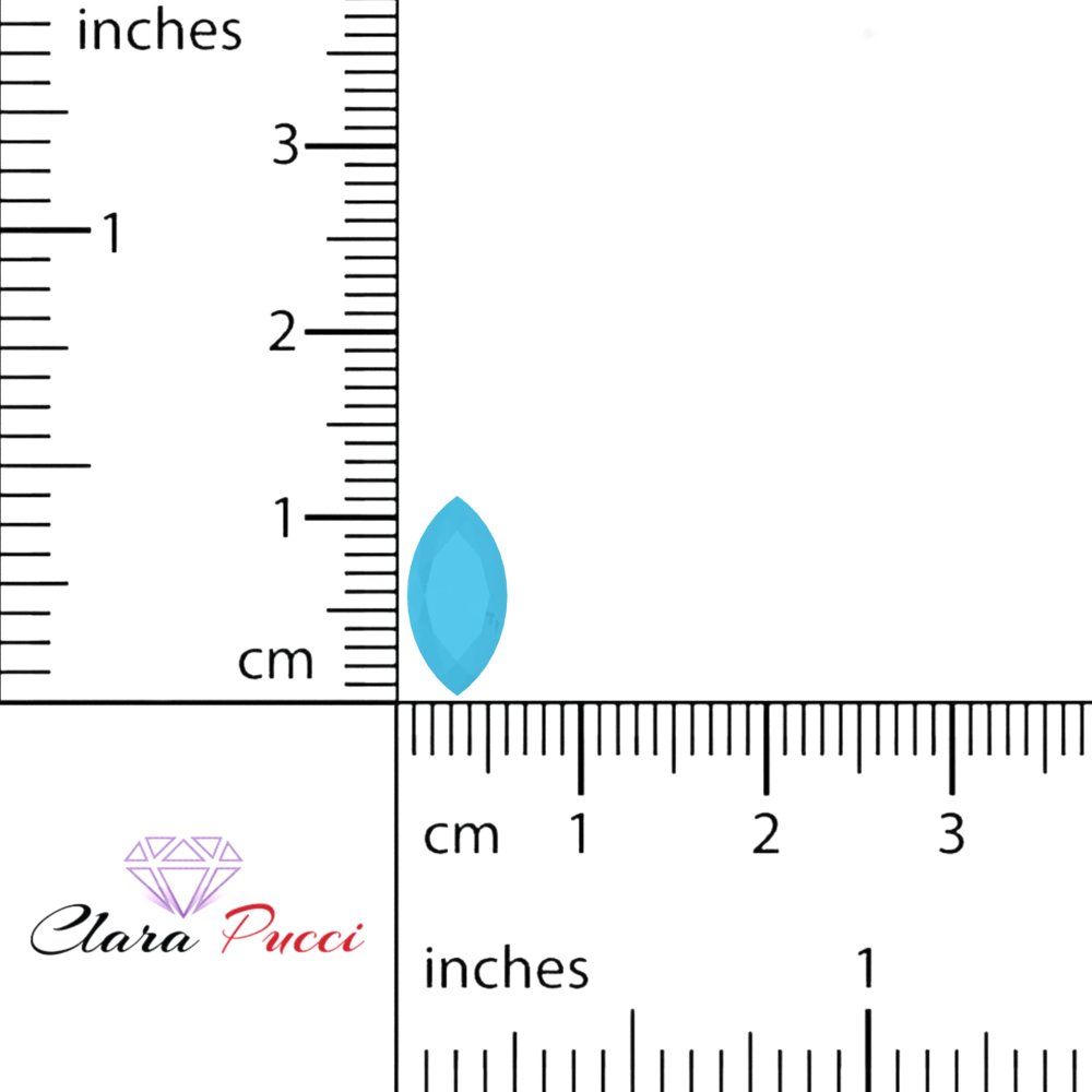 0.5 to 2.5 ct Marquise Cut Simulated Blue Turquoise December Birthstone