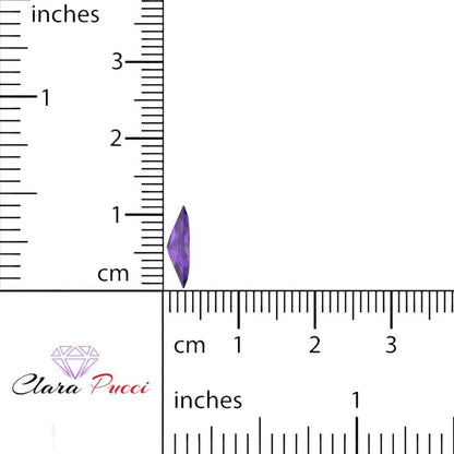 0.5 to 2.5 ct Marquise Cut Natural Purple Amethyst February Birthstone