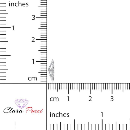 0.5 to 2.5 ct Marquise Cut Synthetic Clear Moissanite April Birthstone