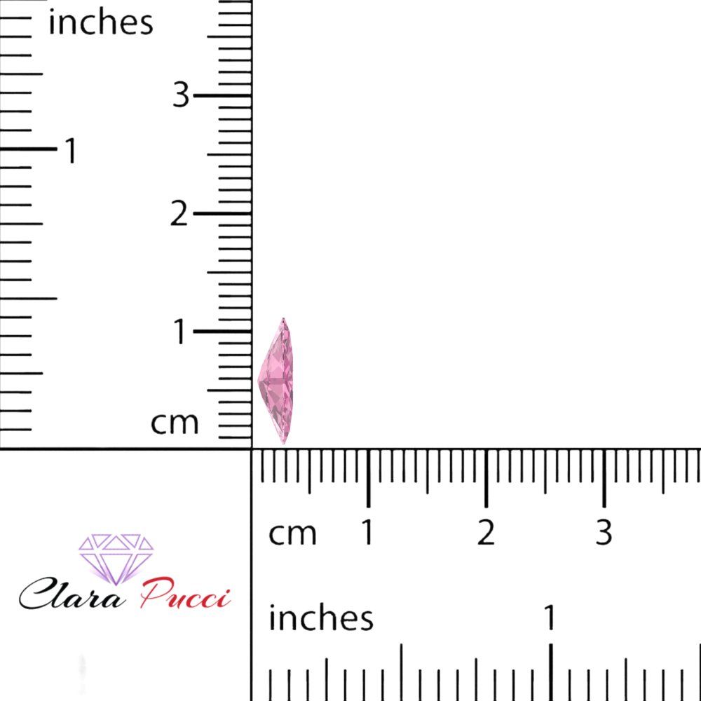 0.5 to 2.5 ct Marquise Cut Simulated Pink October Birthstone