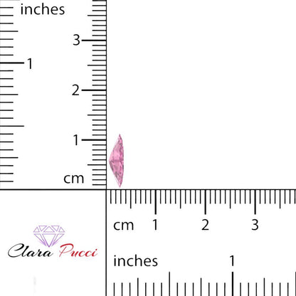 0.5 to 2.5 ct Marquise Cut Simulated Pink October Birthstone