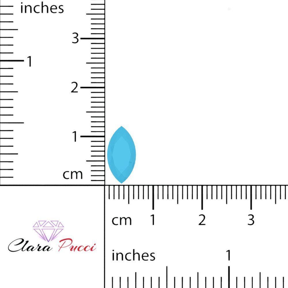 0.5 to 2.5 ct Marquise Cut Simulated Blue Turquoise December Birthstone