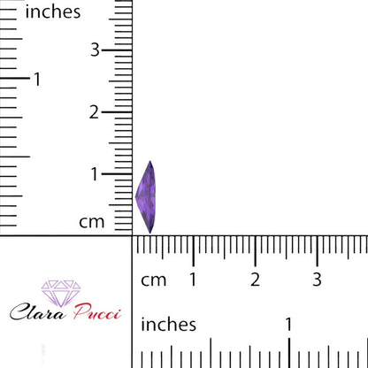 0.5 to 2.5 ct Marquise Cut Natural Purple Amethyst February Birthstone