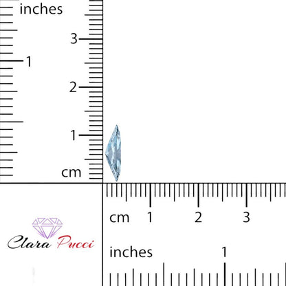 0.5 to 2.5 ct Marquise Cut Natural Swiss blue topaz March Birthstone