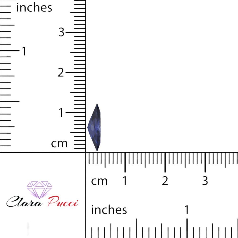 0.5 to 2.5 ct Marquise Cut Simulated Blue sapphire September Birthstone
