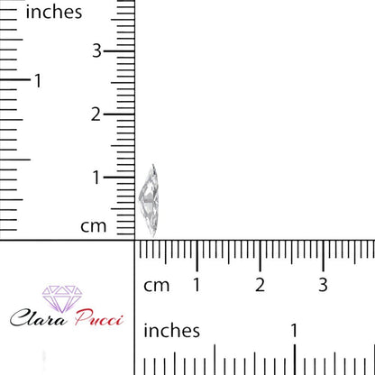 0.5 to 2.5 ct Marquise Cut Synthetic Clear Moissanite April Birthstone