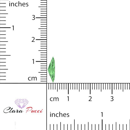 0.5 to 2.5 ct Marquise Cut Simulated Light Green August Birthstone