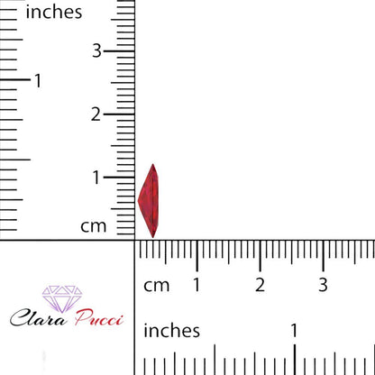 0.5 to 2.5 ct Marquise Cut Simulated Pink Ruby July Birthstone
