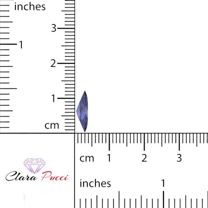 0.5 to 2.5 ct Marquise Cut Simulated Blue Tanzanite September Birthstone