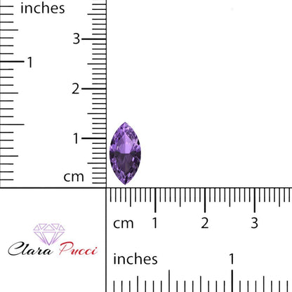 0.5 to 2.5 ct Marquise Cut Simulated Purple Alexandrite February Birthstone