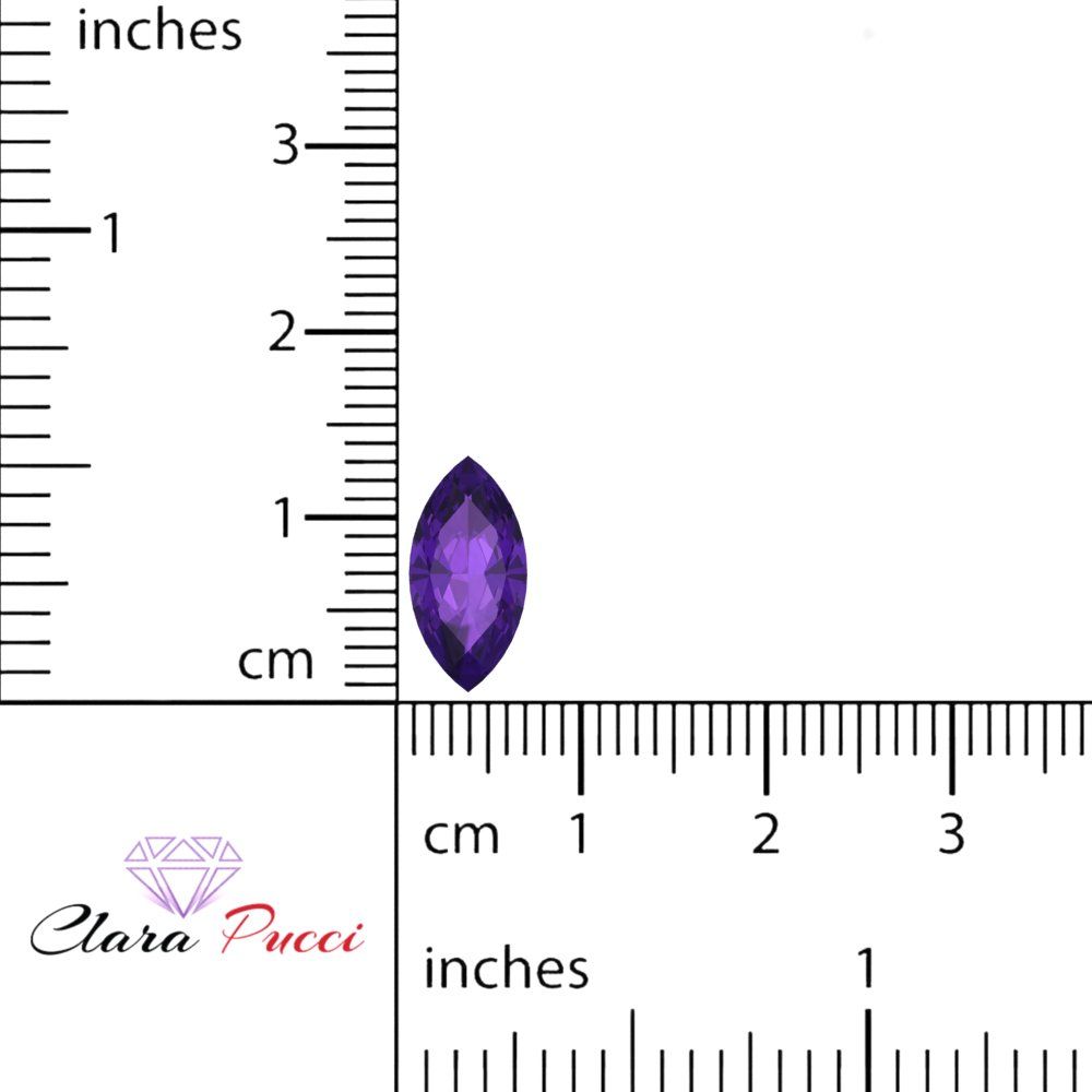 0.5 to 2.5 ct Marquise Cut Natural Purple Amethyst February Birthstone