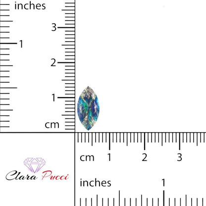 0.5 to 2.5 ct Marquise Cut Synthetic Blue moissanite September Birthstone