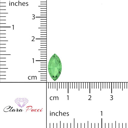 0.5 to 2.5 ct Marquise Cut Simulated Light Green August Birthstone