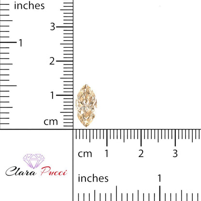 0.5 to 2.5 ct Marquise Cut Natural Brown Morganite November Birthstone