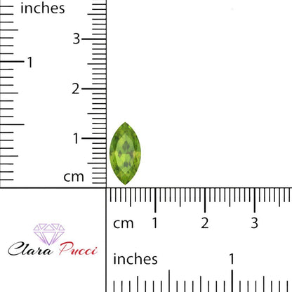 0.5 to 2.5 ct Marquise Cut Natural Green Peridot August Birthstone