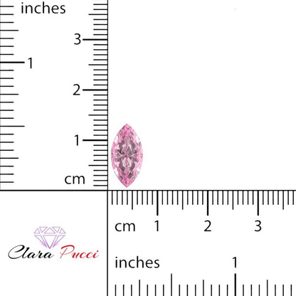 0.5 to 2.5 ct Marquise Cut Simulated Pink October Birthstone