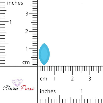 0.5 to 2.5 ct Marquise Cut Simulated Blue Turquoise December Birthstone