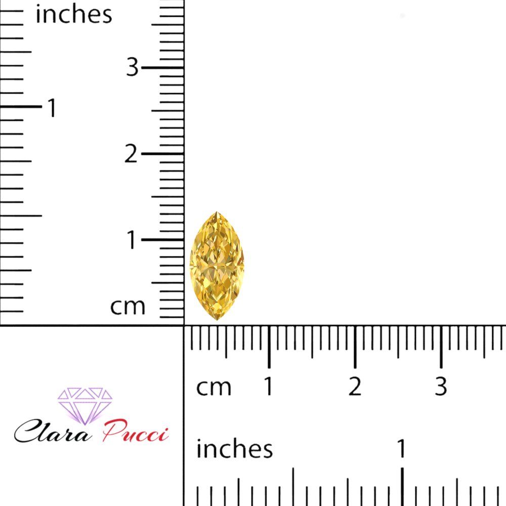 0.5 to 2.5 ct Marquise Cut Simulated Yellow November Birthstone