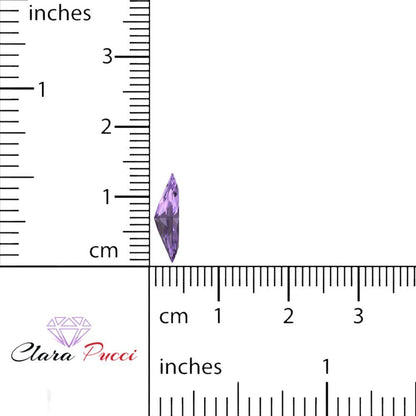 0.5 to 2.5 ct Marquise Cut Simulated Purple Alexandrite February Birthstone