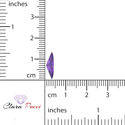 0.5 to 2.5 ct Marquise Cut Natural Purple Amethyst February Birthstone