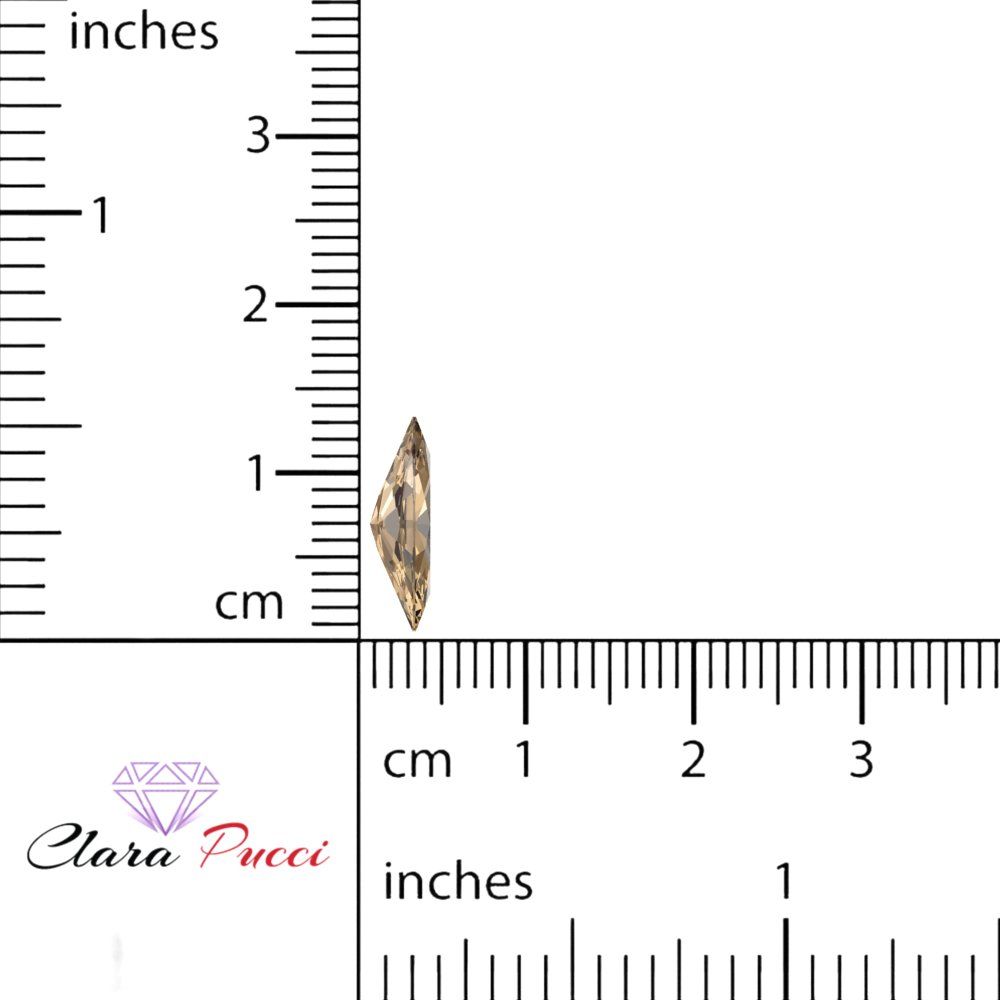 0.5 to 2.5 ct Marquise Cut Simulated Brown Champagne November Birthstone