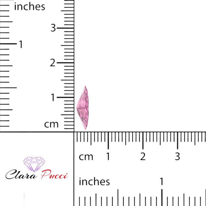 0.5 to 2.5 ct Marquise Cut Simulated Pink October Birthstone