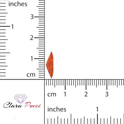 0.5 to 2.5 ct Marquise Cut Simulated Red January Birthstone
